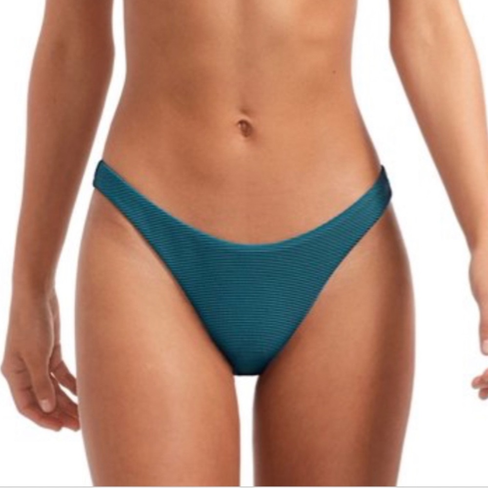 Vitamin A Swimwear *NWT* Jade BioRib California High-Leg Bikini Bottom -6/Small